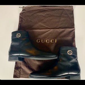 Gucci men’s ankle boot with interlocking G’s